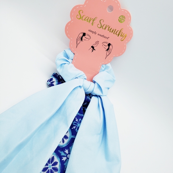 Simply Southern Scarf Scrunchies Set of 2 - Ogee - Picture 3 of 4